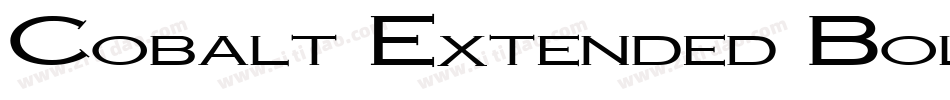 Cobalt Extended Bold Italic字体转换